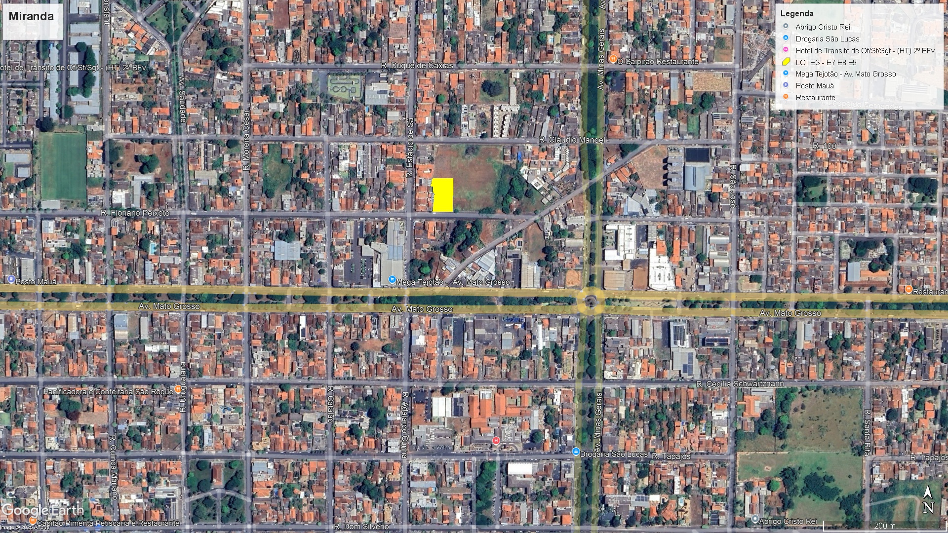 3 Terrenos (1709m²) – Rua Floriano Peixoto – Bairro Miranda