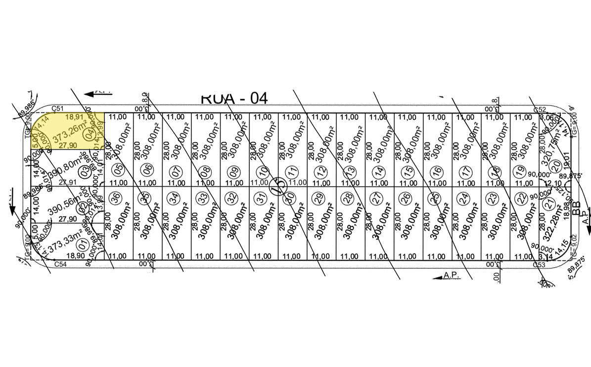 Terreno Bairro Jardim Botanico 2 – Esquina 373m² – Araguari – MG
