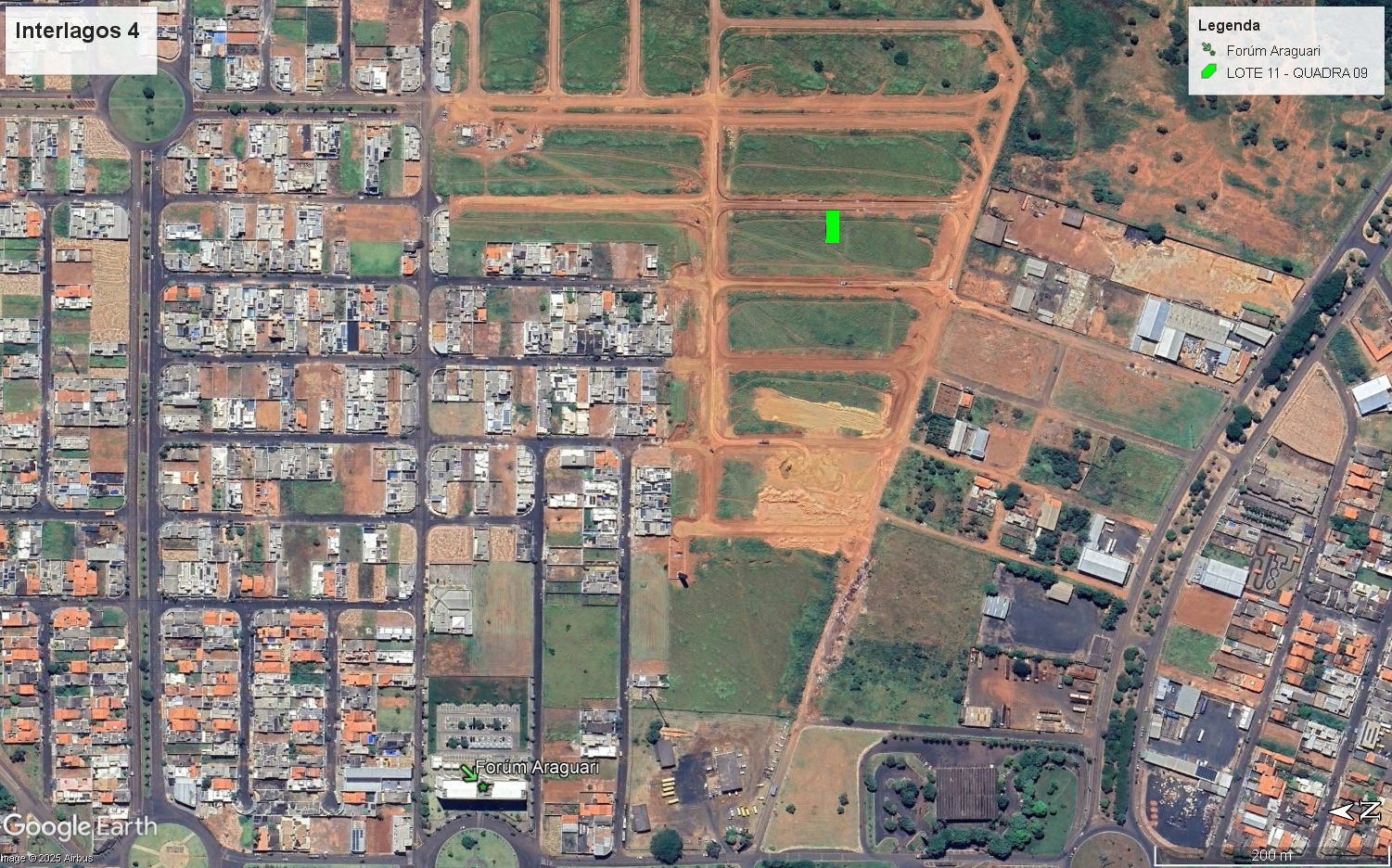 Terreno 11×27(297m²) Interlagos 4 – Araguari – MG