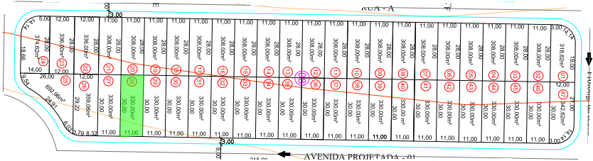 Terreno Bairro Jardim Interlagos 3 – 11X30(330m²) – Araguari – MG