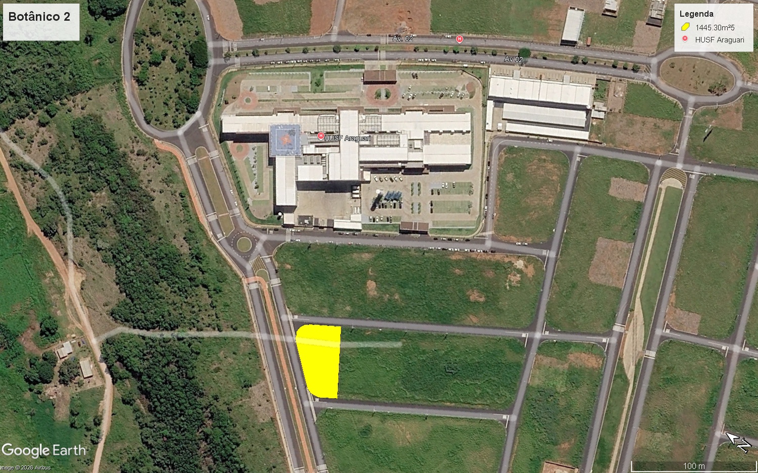 Terreno (1445,30m²) – Bairro Jardim Botânico 2 – Araguari – MG