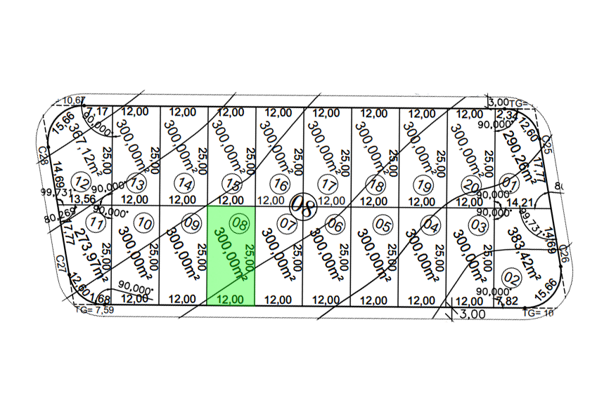 Terreno Bairro Jardim Botânico 2 – 12×25(300m²) – Araguari – MG