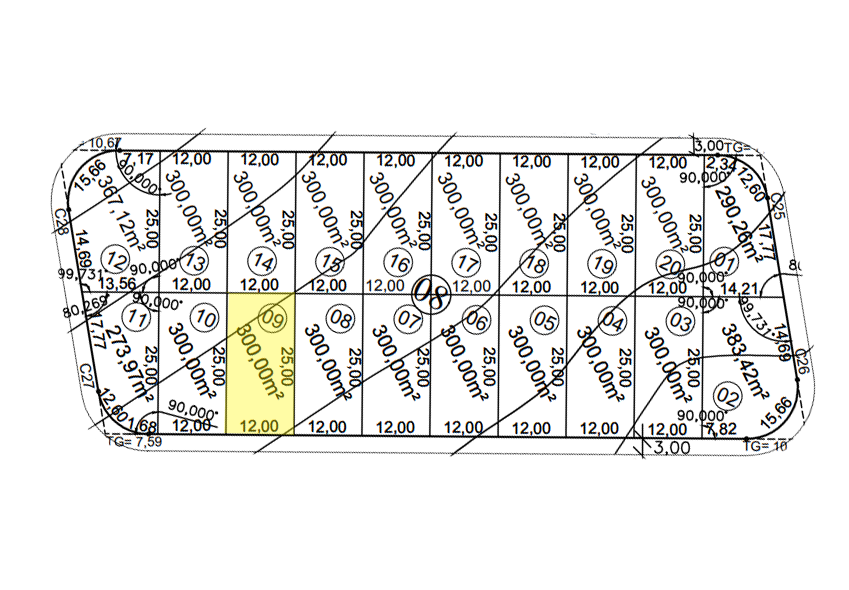 Terreno Bairro Jardim Botânico 2 – 12×25(300m²) – Araguari – MG